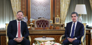 سهرۆكی ههرێمی كوردستان لەگەڵ بهرپرسی نووسینگهی پهیوهندییهكانی یهكێتیی ئهورووپا کۆبووەوە